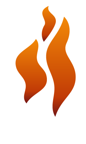 a white tube on fire icon