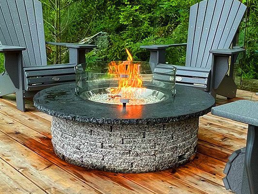 Granite Fire Pits Tables, Propane Fire Pit Table Made In Usa