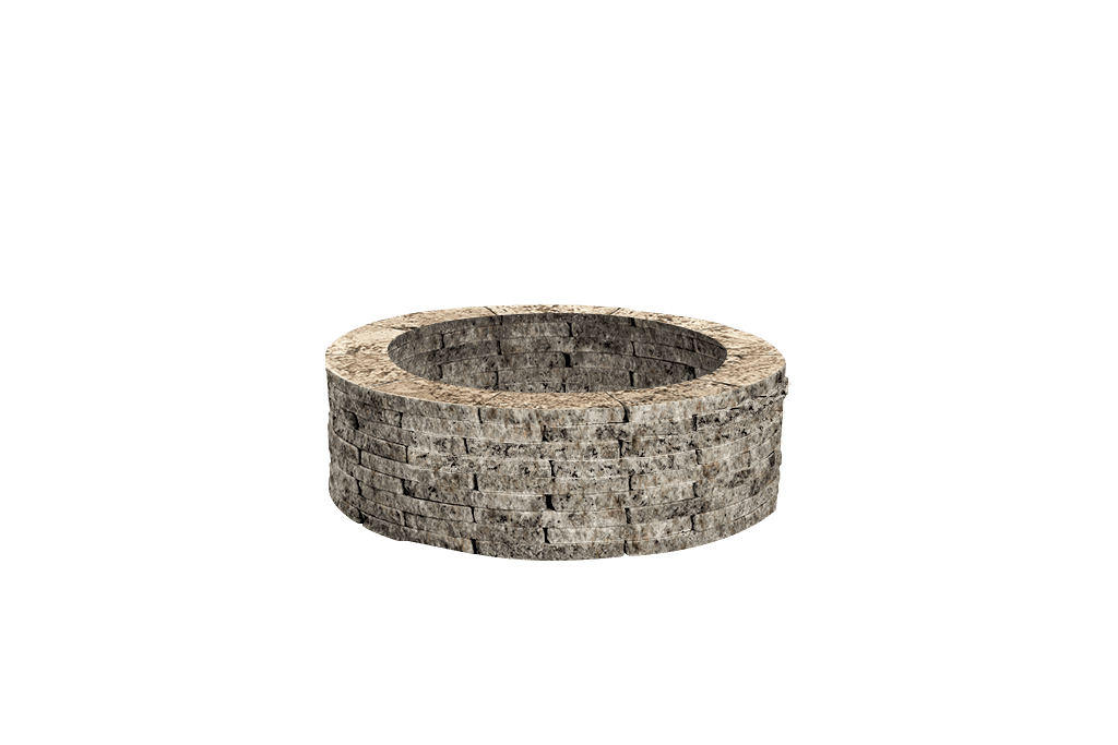 Propane Gas Fire Pits Diy Build A, Oldcastle Countryside 48 In Gray Fire Pit Kit
